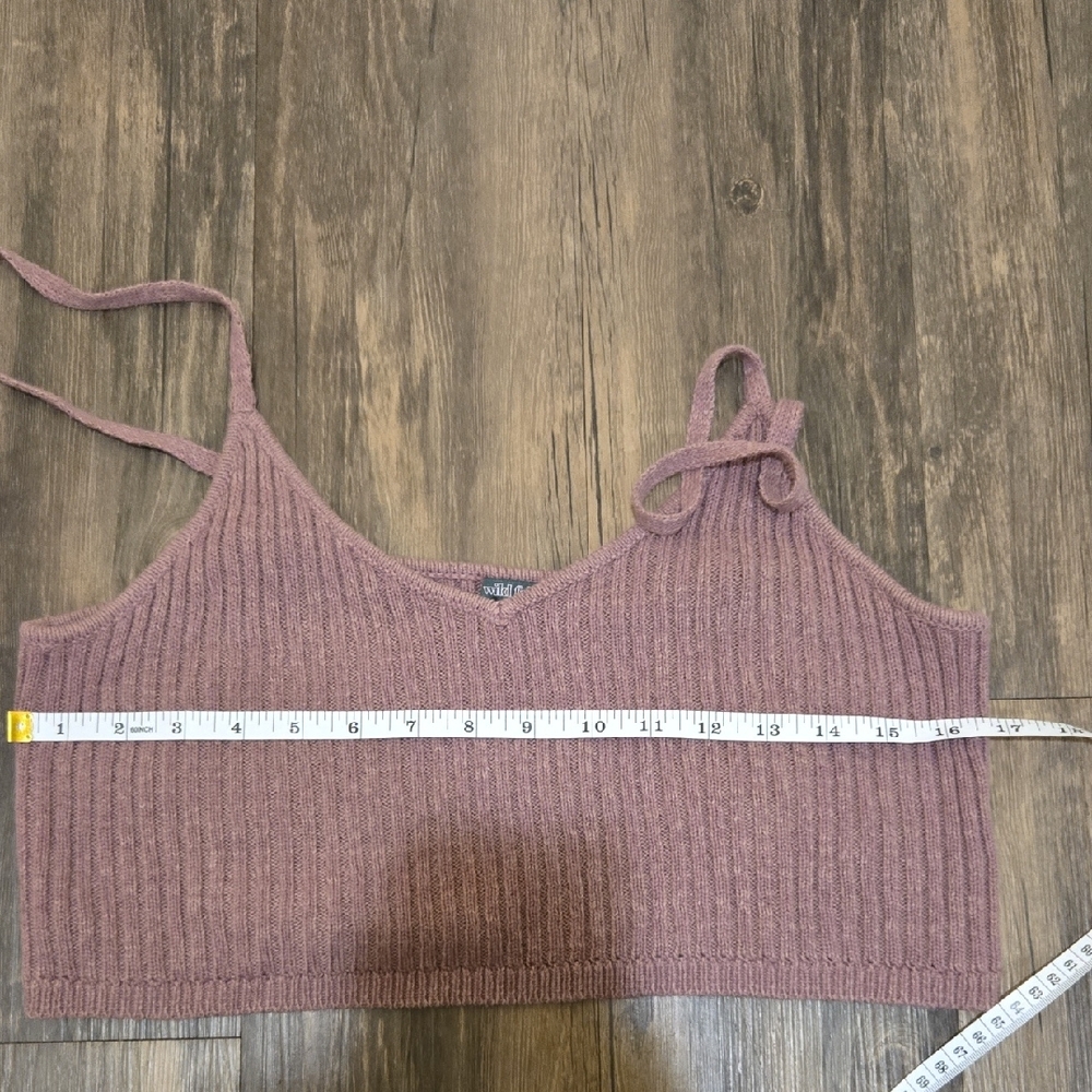 Wild Fable Lavender Ribbed Crop Top - Picture 7 of 7
